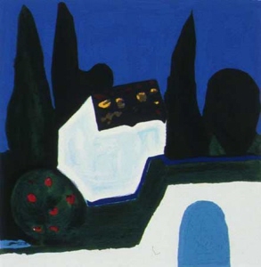 Garten in Gethsemanee - Siebdruck von Amos Yaskil ... in der Galerie Conrad