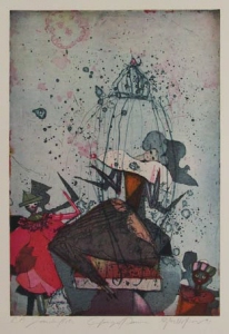 Zauberflöte - Farbradierung von Gerhard Hofmann ... in der Galerie Conrad