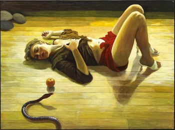 Summer wood snake - Gemälde von Ramon Lombarte ... Galerie Conrad